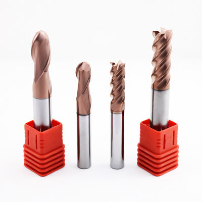 6 मिमी कार्बाइड बॉल नाक एंड मिल धातु प्रसंस्करण के लिए 2 बांसुरी