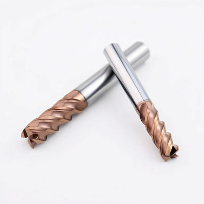 कार्बाइड 4 फ्लोट एंड मिल मोल्ड स्टील के लिए 60HRC तक