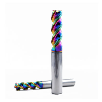 एल्यूमीनियम सीएनसी मशीनिंग के लिए डीएलसी लेपित वोल्फ्रेम कार्बाइड मिलिंग कटर