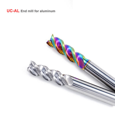 एल्यूमीनियम सीएनसी मशीनिंग के लिए डीएलसी लेपित वोल्फ्रेम कार्बाइड मिलिंग कटर